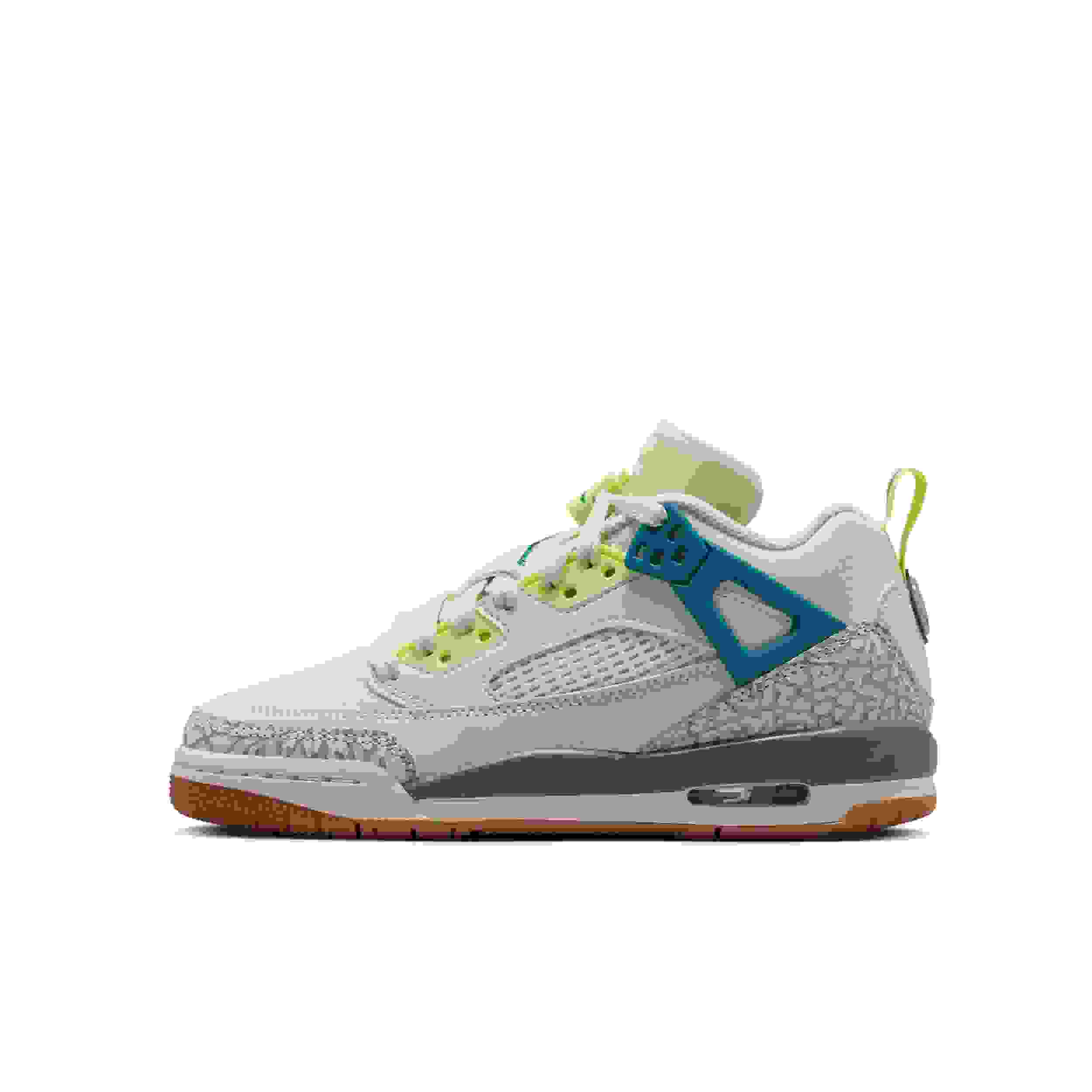 Jordan Spizike Low Grade School Girls' "Sea Glass/Dusty Sage/Light Lemon Twist/Green Abyss" Shoe